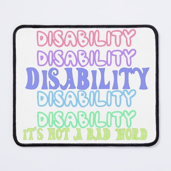 Item preview, Disability is not a bad word designed and sold by Becky-Marie.
