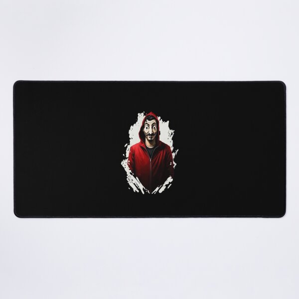 Item preview, Red Dali Mask Heist Hoodie - Black - Classic TV Show Fan Art designed and sold by Fenay Designs.