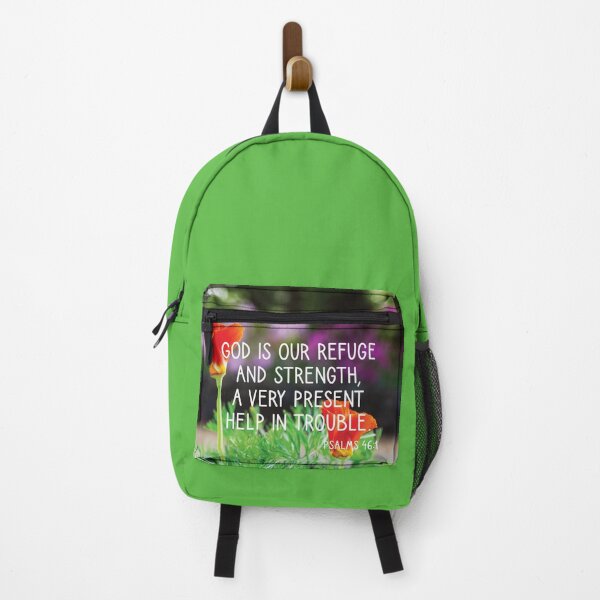 Item preview, Psalms 46 1 God Is Our Refuge In Trouble - Green designed and sold by InsprtnlArtbyDP.