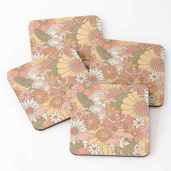 Item preview, Whimsical Garden - Peachy Keen  designed and sold by latheandquill.