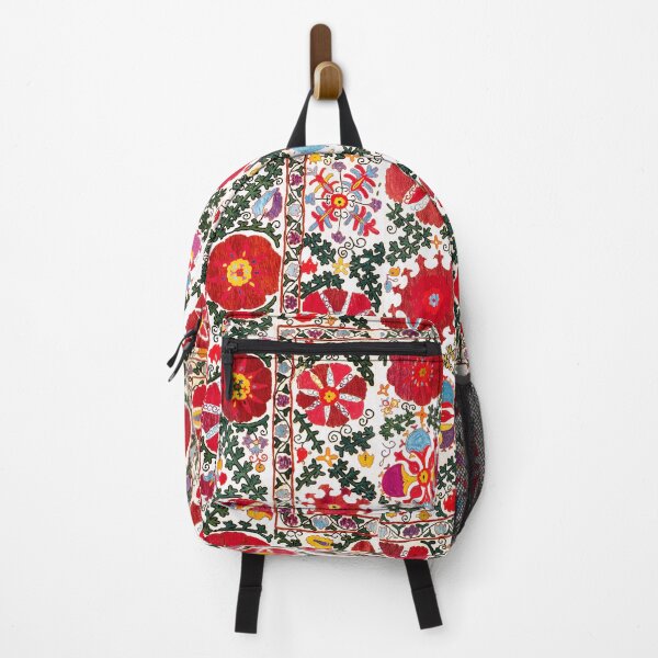 Item preview, Bukhara Suzani Antique Uzbekistan Embroidery Print designed and sold by Vicky Brago-Mitchell®.