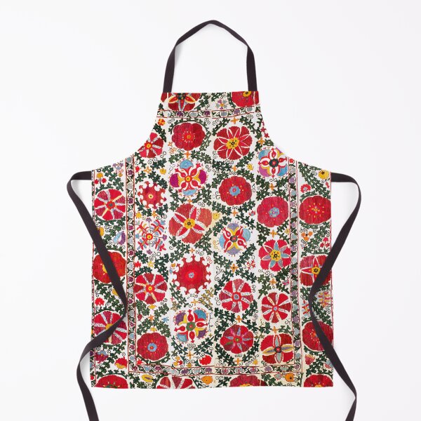 Item preview, Bukhara Suzani Antique Uzbekistan Embroidery Print designed and sold by Vicky Brago-Mitchell®.