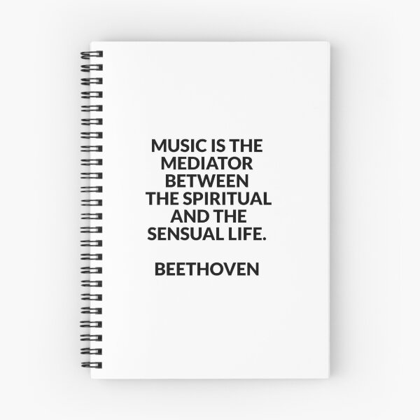 Item preview, Beethoven Quotes - Music is the mediator between the spiritual and the sensual life designed and sold by Inspirationmotivation.
