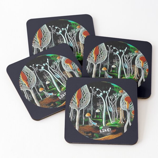 Item preview, fantastic mushrooms designed and sold by Natalia-Vlad.
