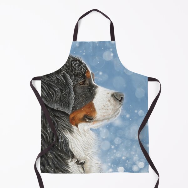 Item preview, Bernese Mountain Dog - Let it Snow - Frosty Blue designed and sold by Salty Dog Studio.