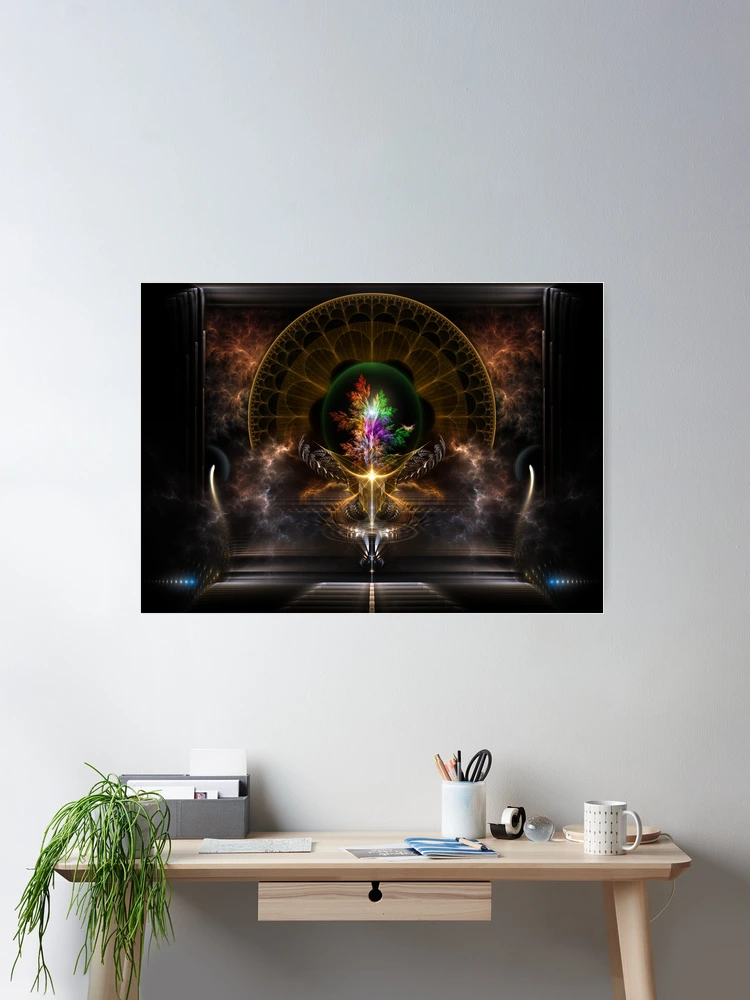 The Treasure Fractal Art was created on December 1, 2011, by Xzendor7 Room Decor Poster Art Print