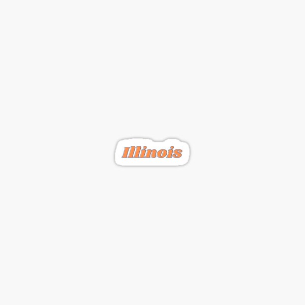 mini Illinois Sticker