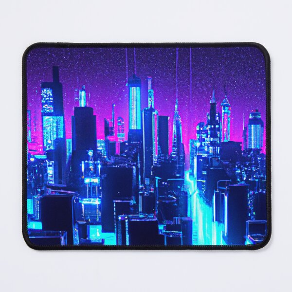 Item preview, Starry Lit Cyberpunk City Art | Dystopify  designed and sold by Dystopify.