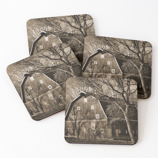 Item preview, Red Barn In Sepia designed and sold by KirtTisdale.