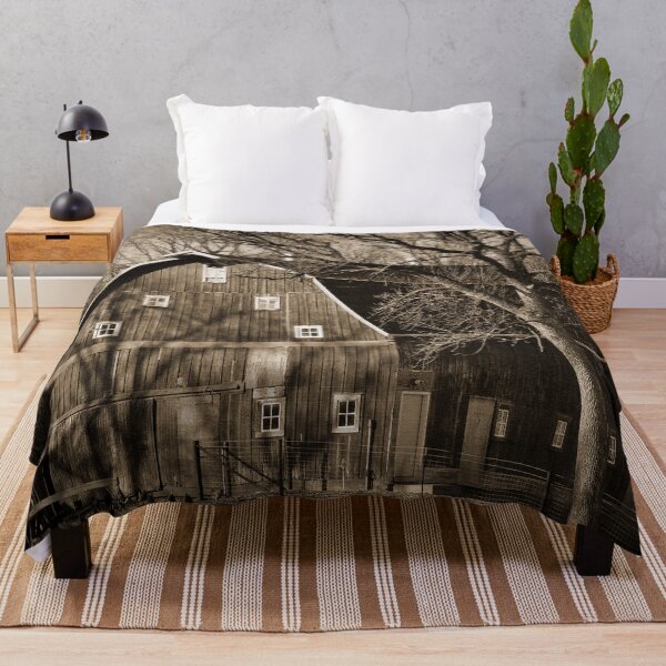 Item preview, Red Barn In Sepia designed and sold by KirtTisdale.