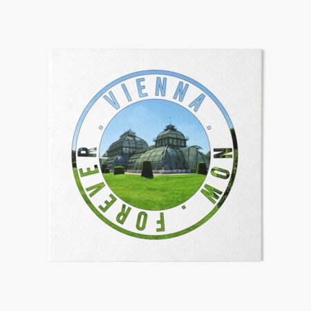 Item preview, Vienna Palm House Schönbrunn round stamp design designed and sold by DeveloperProp0.