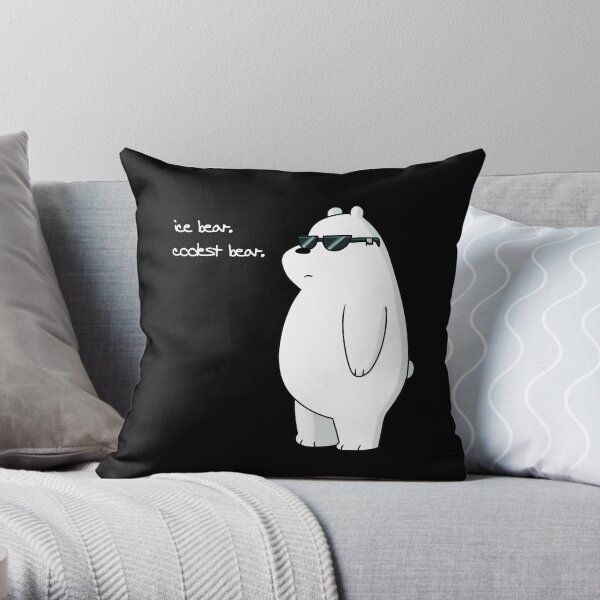 ice bear, coolest bear Throw Pillow