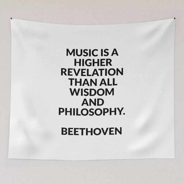Item preview, Beethoven Quotes - Music is a higher revelation   designed and sold by Inspirationmotivation.