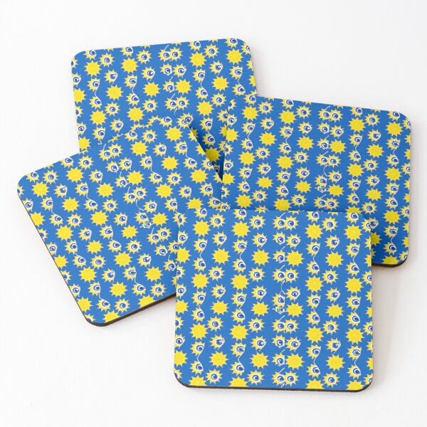 Item preview, Magnetic Fusion: A Blue and Yellow Geomagnetic Pattern Design designed and sold by Nadoshaa1998.