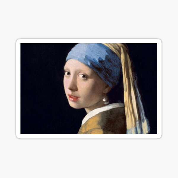 Girl With A Pearl Earring Sticker For Sale By Skyeaerrow Redbubble 