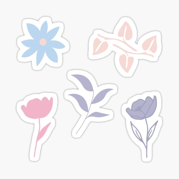 Pastel Floral Pack Sticker