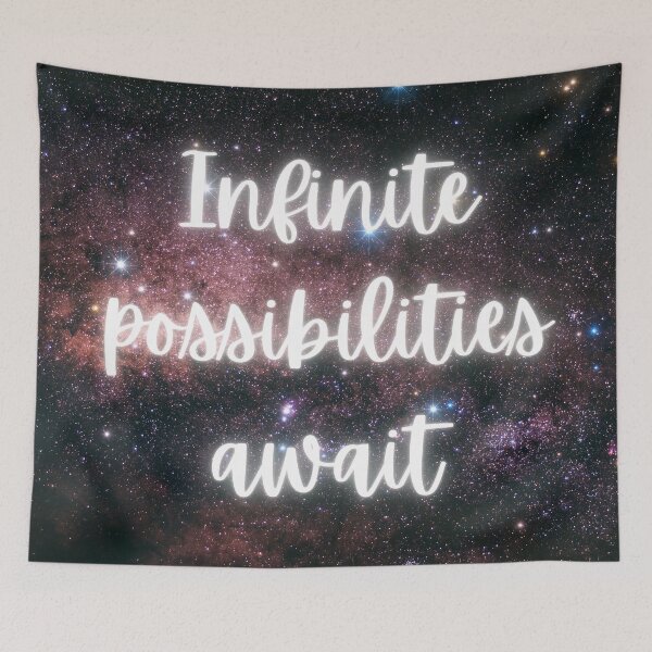 Item preview, Infinite Possibilities Await space themed designed and sold by A-J-S-Designs.