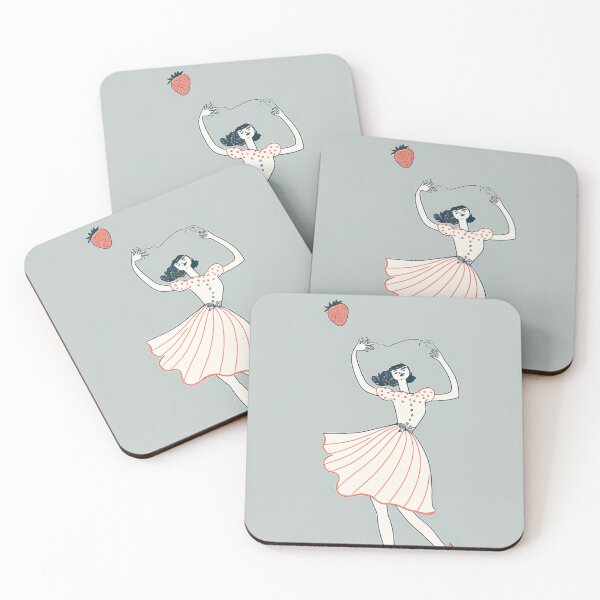 Item preview, Dancing French Woman in a Dress Strawberry designed and sold by unrealartwork.