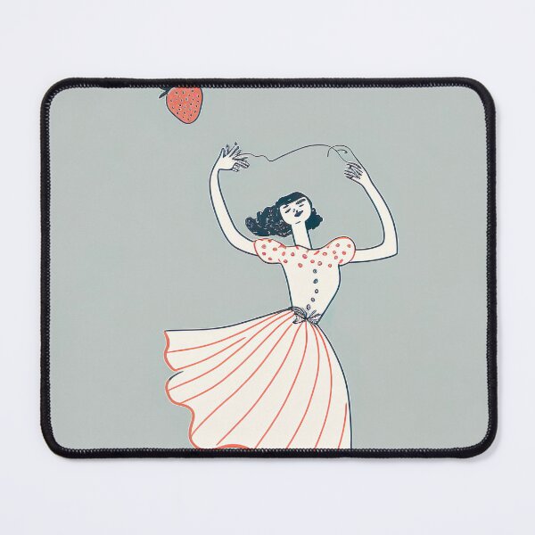 Item preview, Dancing French Woman in a Dress Strawberry designed and sold by unrealartwork.