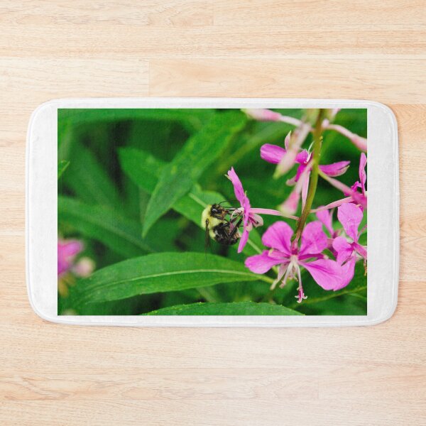Item preview, bee gathering pollen from a flower designed and sold by Rosemarie  Caron.