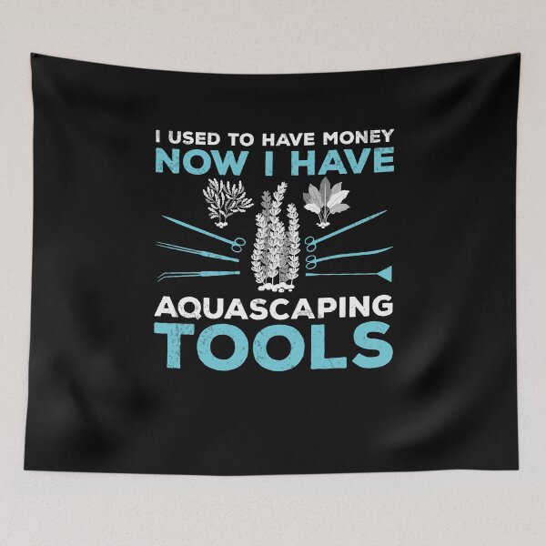 Item preview, I Used To Have Money Funny Aquascaping Hobby For Aquascapers designed and sold by StrongShirts.
