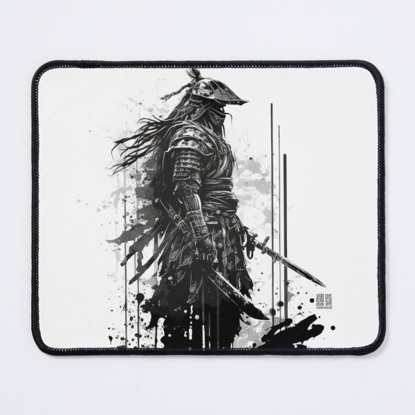 Item preview, japanes samurai black ink style designed and sold by nour ⭐⭐⭐⭐ ⭐.