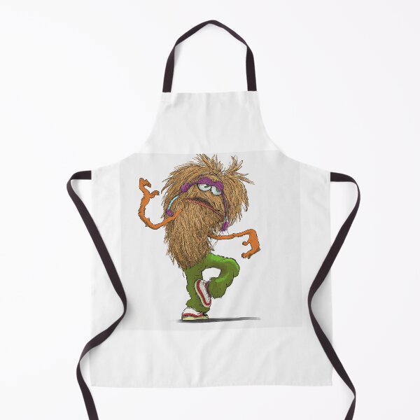 Item preview, happy hairy monster dancing hip hop designed and sold by Ladidia.
