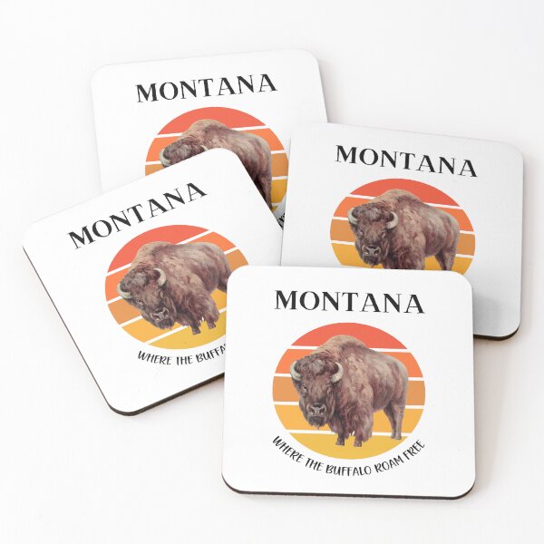 Item preview, Montana - Where the Buffalo Roam Free designed and sold by Losthorsedesign.