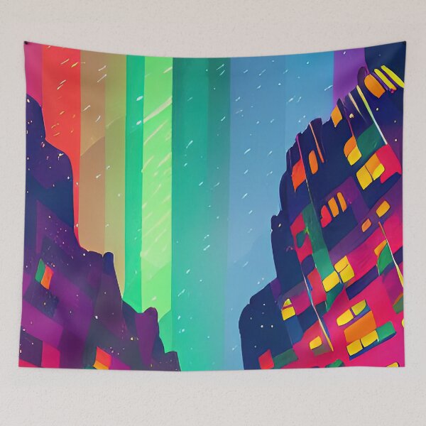 Item preview, Polar Lights over Town designed and sold by Arkneer.