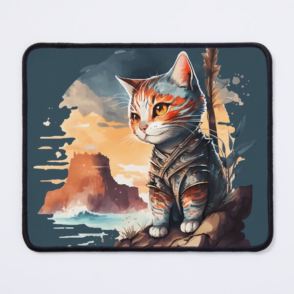 Item preview, Tora Tama - A brave and playful kitten in watercolors designed and sold by Kabu-store.