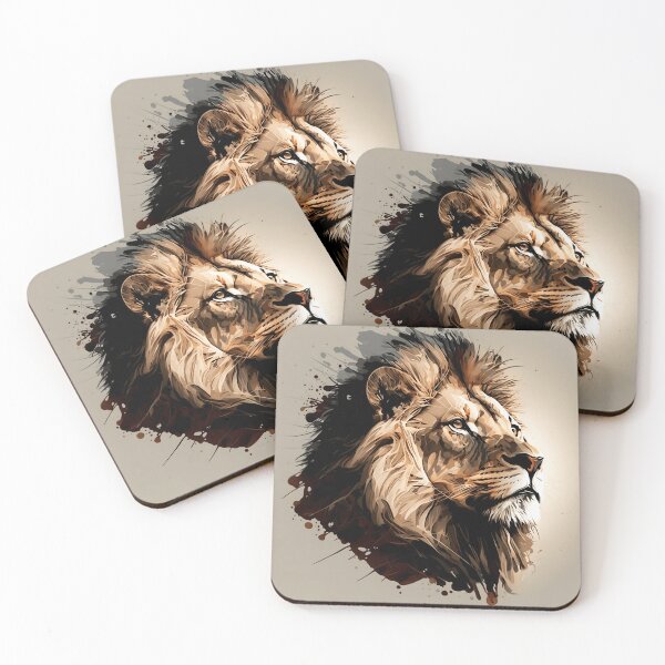 Item preview, Majestic King Lion Head designed and sold by Animal-ink.