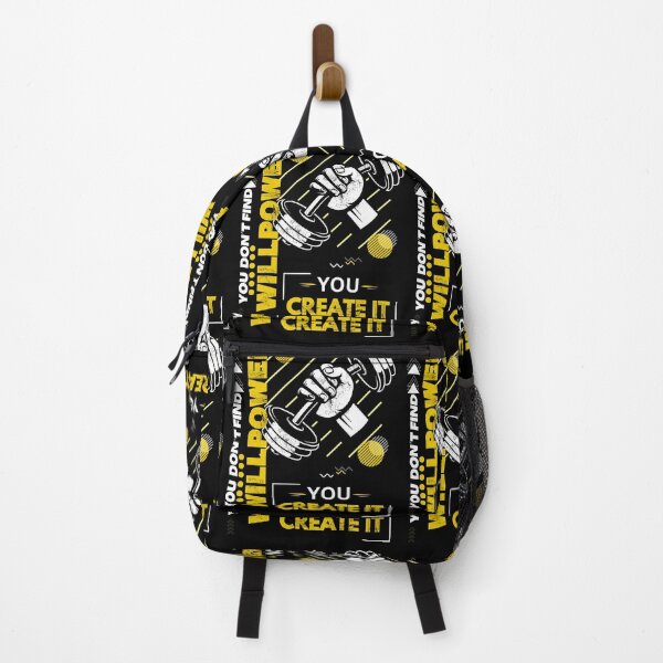 Item preview, You Don´t Find Willpower you create it, Illustration with motivational and overcoming phrase designed and sold by Malogue.