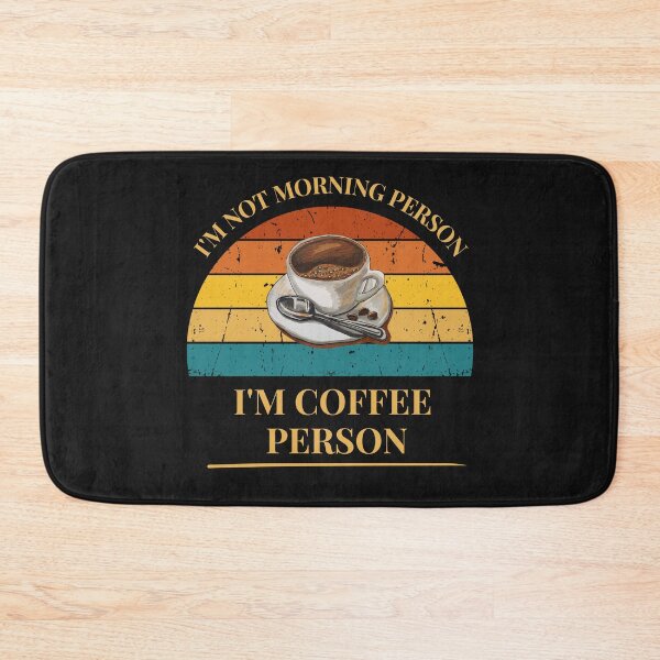 Item preview, Coffee I'm not morning person I'm coffee person Retro Sunset designed and sold by FreeMind-Design.