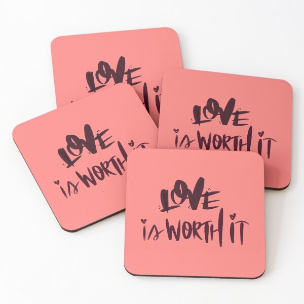 Item preview, LOVE IS WORTH IT BRICK RED  designed and sold by GIVENGRACE.ART.