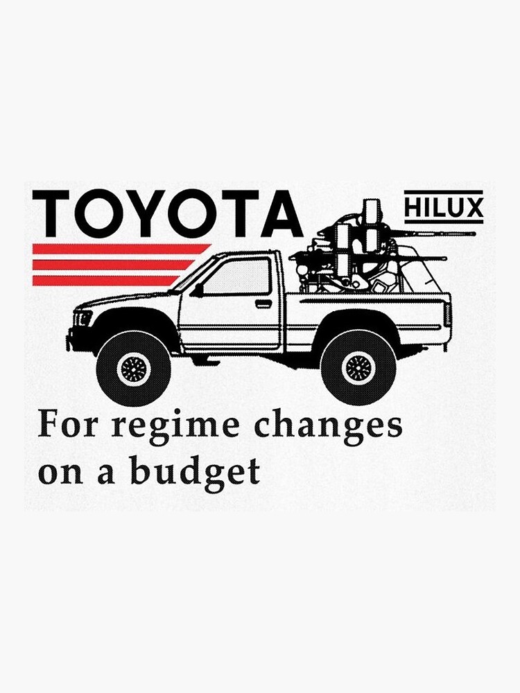 Thumbnail 3 of 3, Sticker, For regime changes on a budget designed and sold by West-Threads.