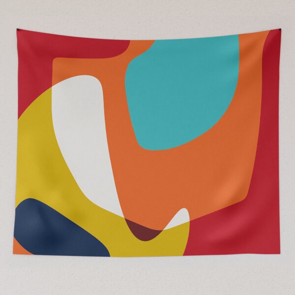 Item preview, Hooked No.2 - Abstract Colorful Shapes designed and sold by SterreStudio.