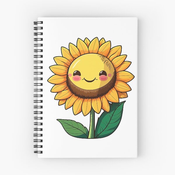 Item preview, Blushing Sunflower Cute Character designed and sold by storyboxdesigns.