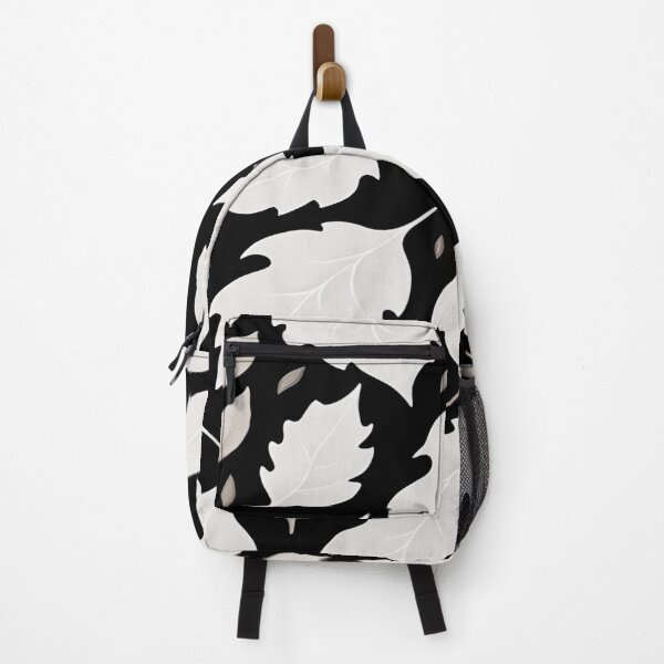 Item preview, Black and White Abstract Leaf Pattern designed and sold by calibrit.
