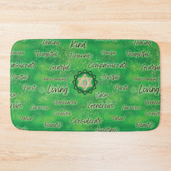Item preview, Heart Chakra Inspirational Words designed and sold by Violet House Art.