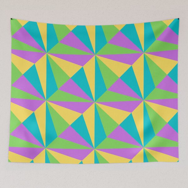 Item preview, Abstract geometric triangles multicolor pattern  designed and sold by cutecrazytshirt.
