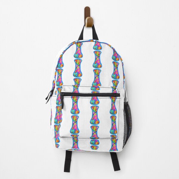 Item preview, Blue Floral Alphabet Letter I – Colorful Boho Psychedelic Flower Typography Art designed and sold by Vividality.