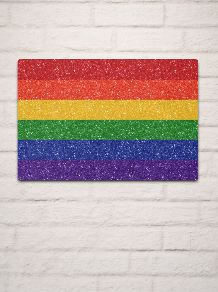 Rainbow 'Pride' flag LGBTQ pride metal sign