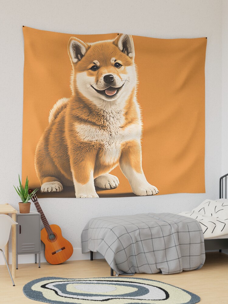 Shiba inu wall clearance art