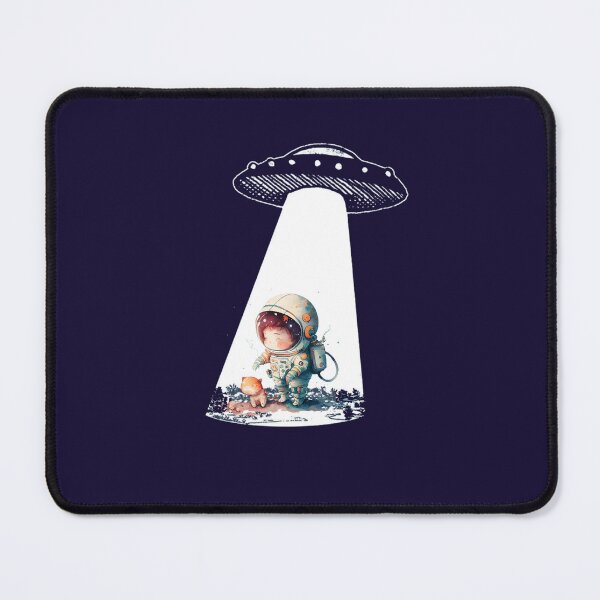 Item preview, astronaut man on the moon under soucoupe volante designed and sold by sami david ⭐⭐⭐⭐⭐.