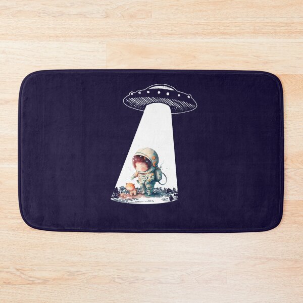 Item preview, astronaut man on the moon under soucoupe volante designed and sold by sami david ⭐⭐⭐⭐⭐.