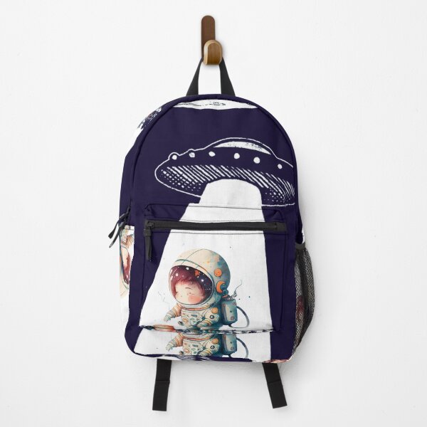 Item preview, astronaut man on the moon under soucoupe volante designed and sold by sami david ⭐⭐⭐⭐⭐.