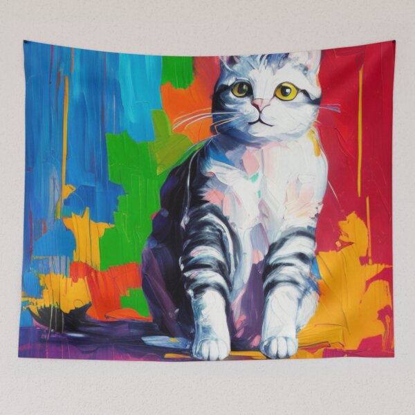 Item preview, gorgeous cat art designed and sold by HOMEDESIGNPRINT.