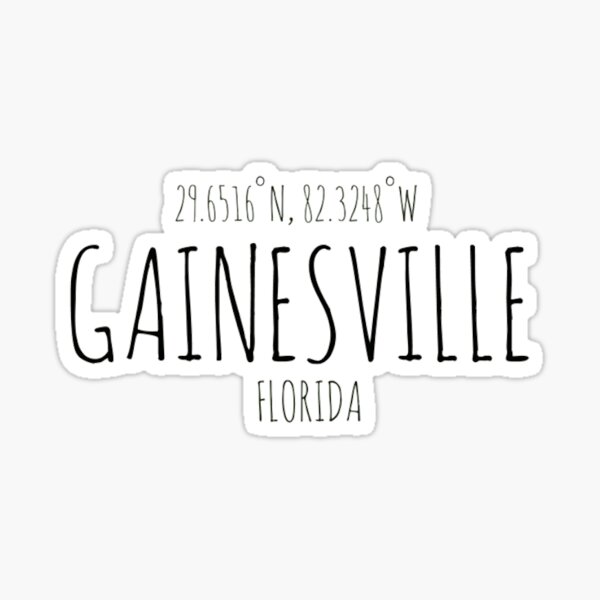 Item preview, Gainesville, FL Coordinates  designed and sold by evpham.