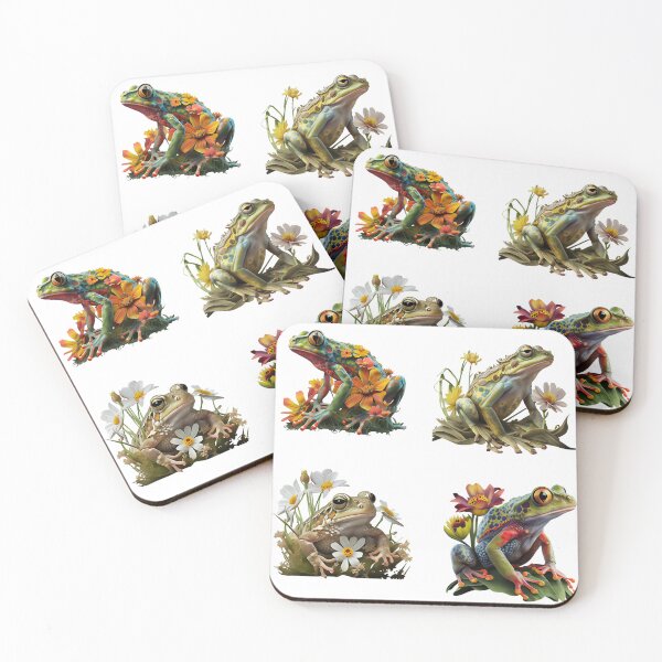 Item preview, Floral Frog pack designed and sold by Ameripensia.