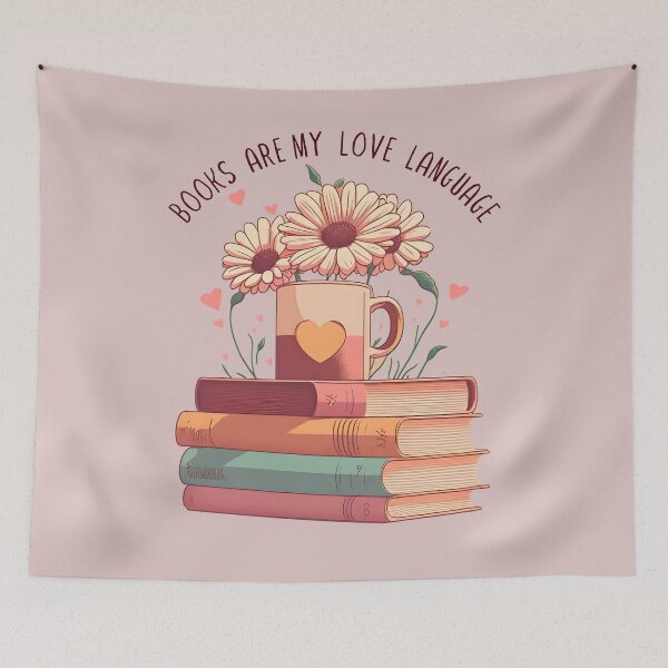 Item preview, "Books and Flowers: A Match Made in Heaven for Lovers of Both" designed and sold by manardesign.
